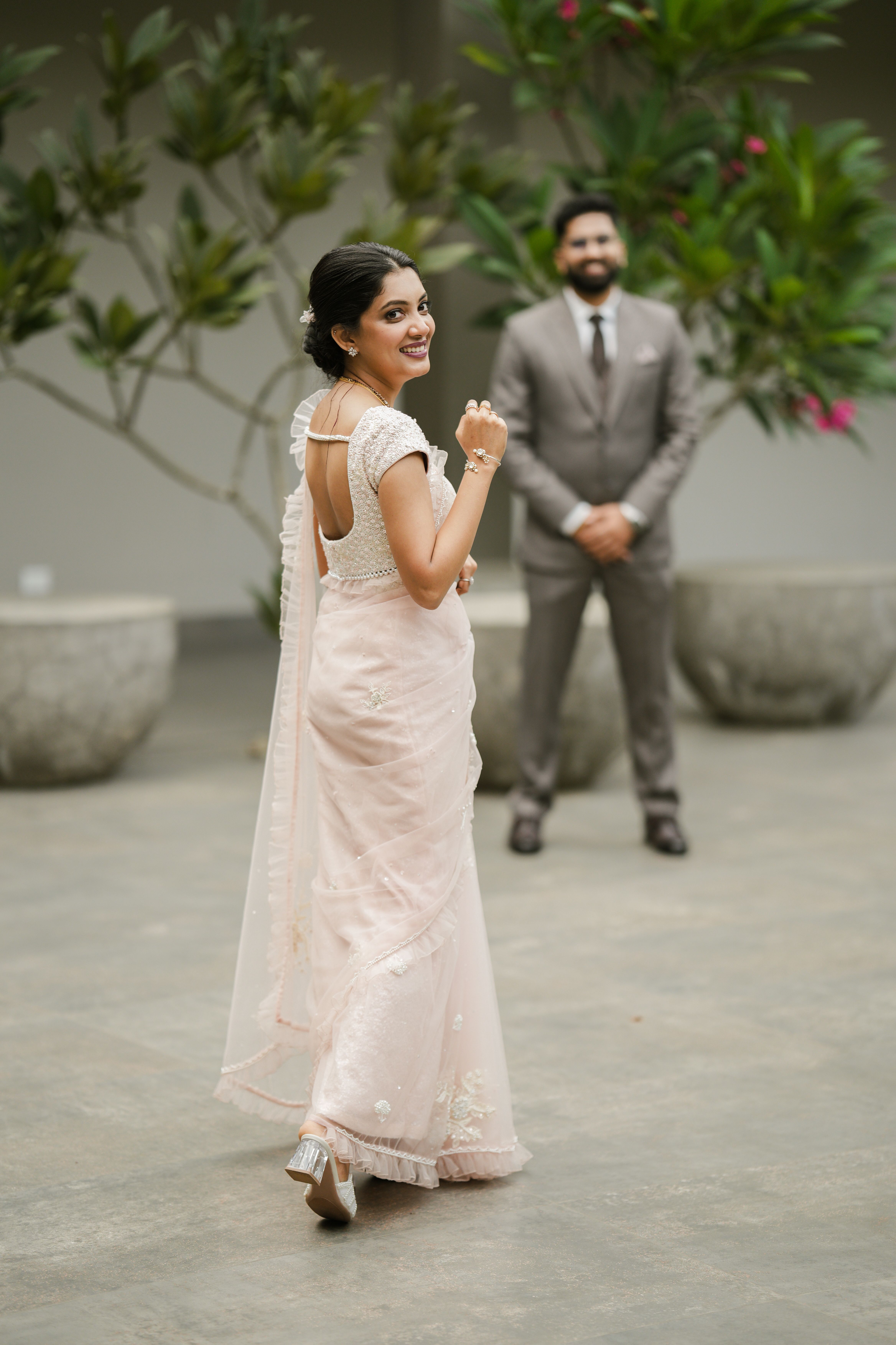 Dreamy Tulle Embroidered Saree view 2